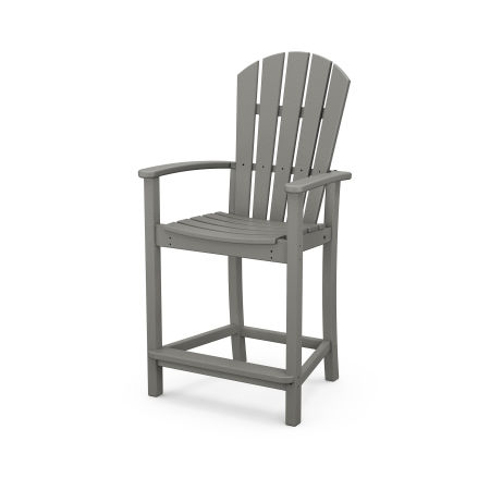 Palm Coast Counter Chair in Slate Grey