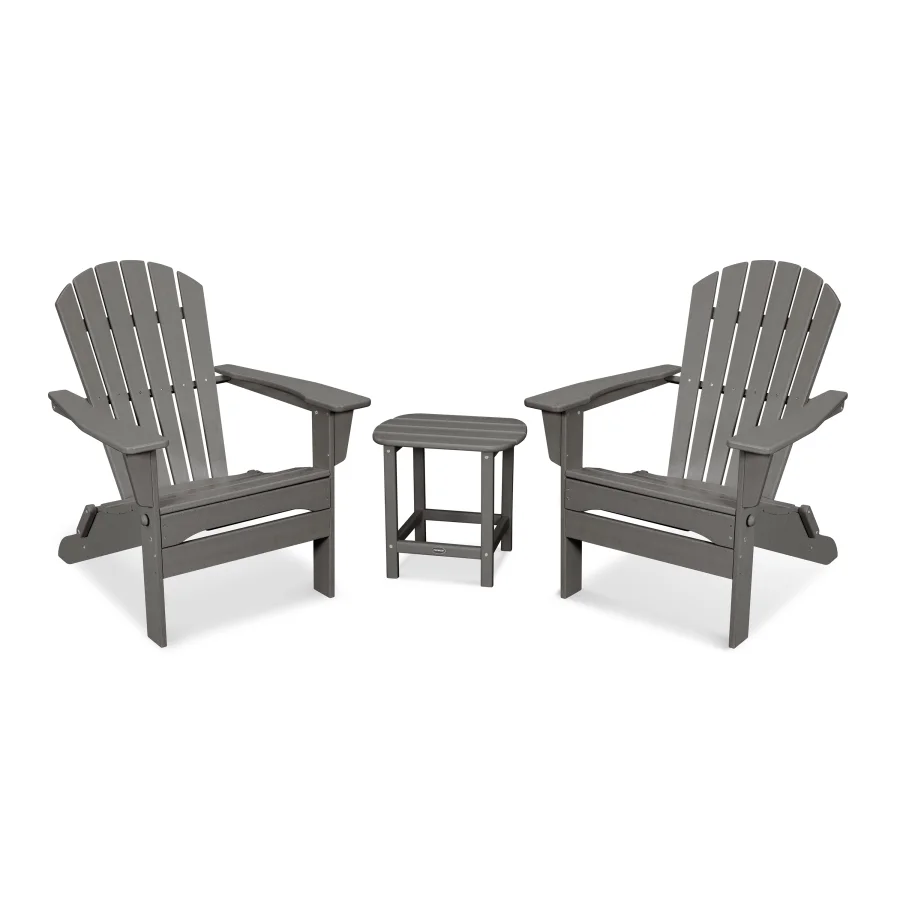 POLYWOOD South Beach 3-Piece Folding Adirondack Set