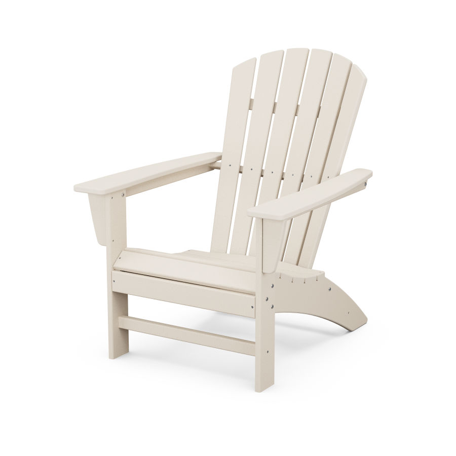 POLYWOOD Grant Park Traditional Curveback Adirondack Chair in Sand