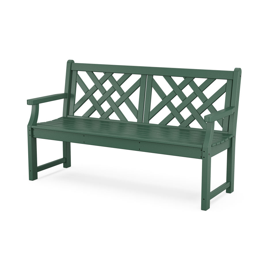 POLYWOOD Wovendale 60” Bench in Green