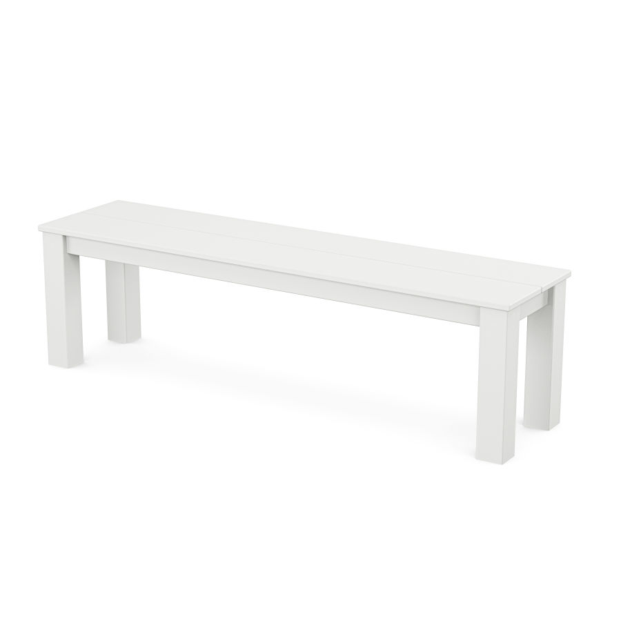 POLYWOOD Parsons 60” Bench in White