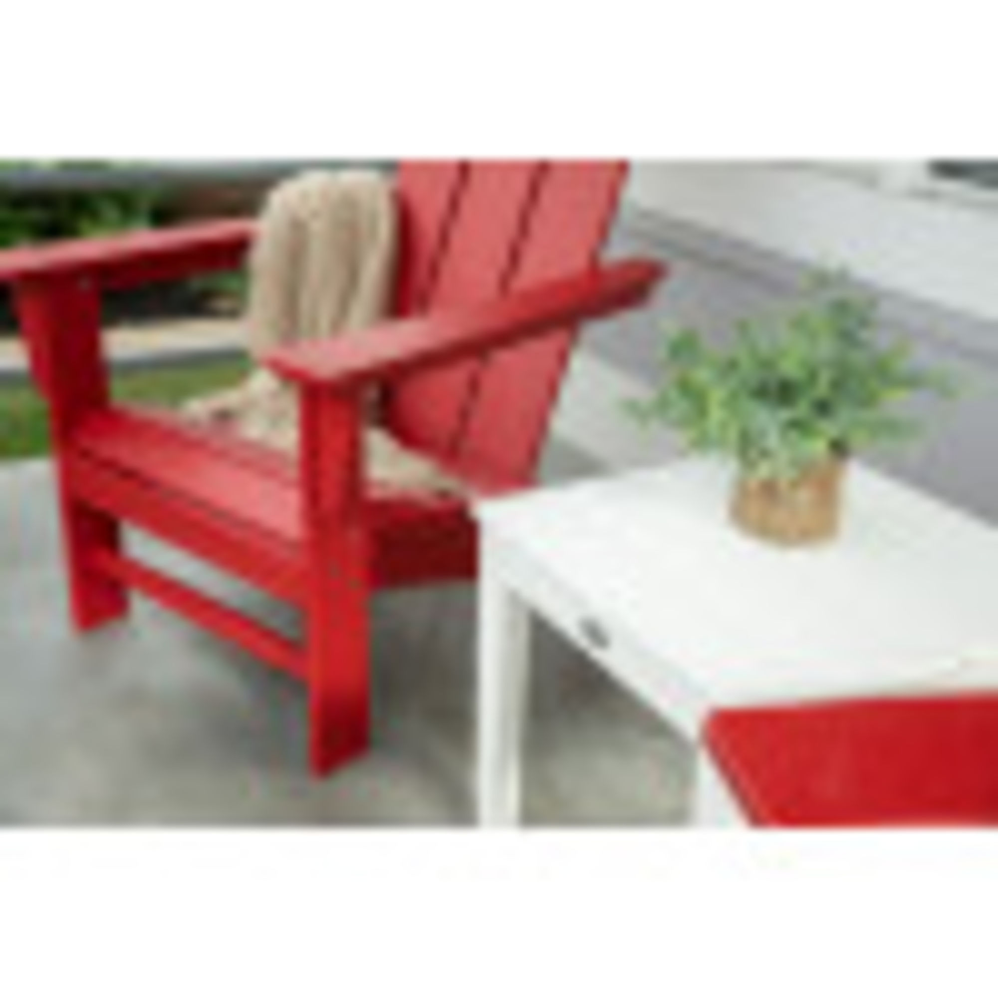 Polywood red adirondack chairs online
