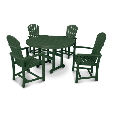 Palm Coast 5-Piece Dining Set in Green