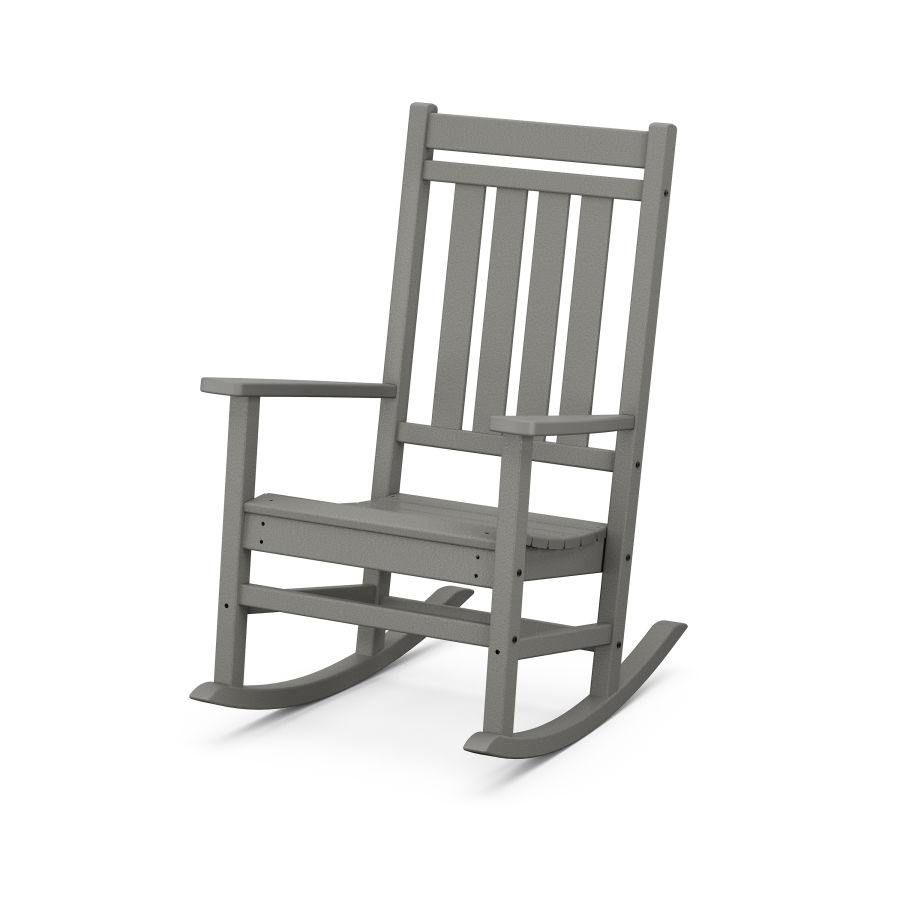 POLYWOOD Estate Rocking Chair in Slate Grey