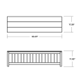 Thumbnail for Vineyard 60" Storage Bench