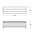 Thumbnail for Vineyard 60" Storage Bench