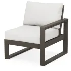 POLYWOOD EDGE Modular Right Arm Chair in Vintage Finish