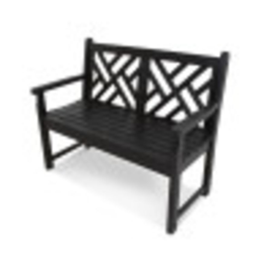 POLYWOOD Chippendale 48" Bench in Black