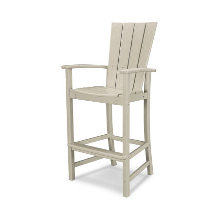 POLYWOOD Quattro Adirondack Bar Chair in Sand