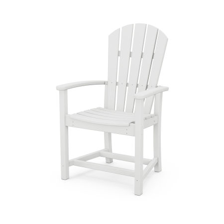 Palm Coast Upright Adirondack Chair in White