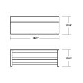 Thumbnail for Nautical 48" Storage Bench