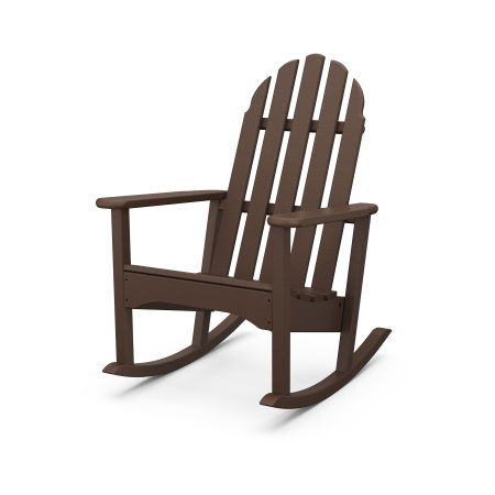 Classic Adirondack Rocking Chair in Mahogany