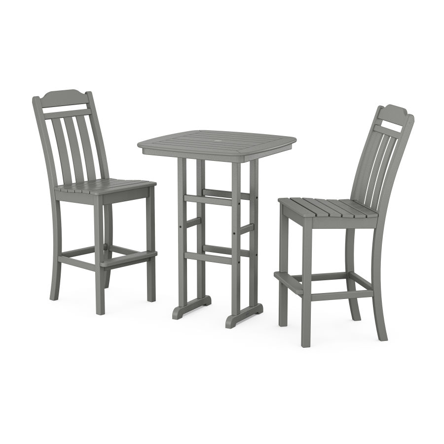 POLYWOOD Country Living 3-Piece Bar Set in Slate Grey