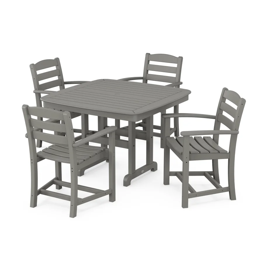 POLYWOOD La Casa Café 5-Piece Dining Set with Trestle Legs