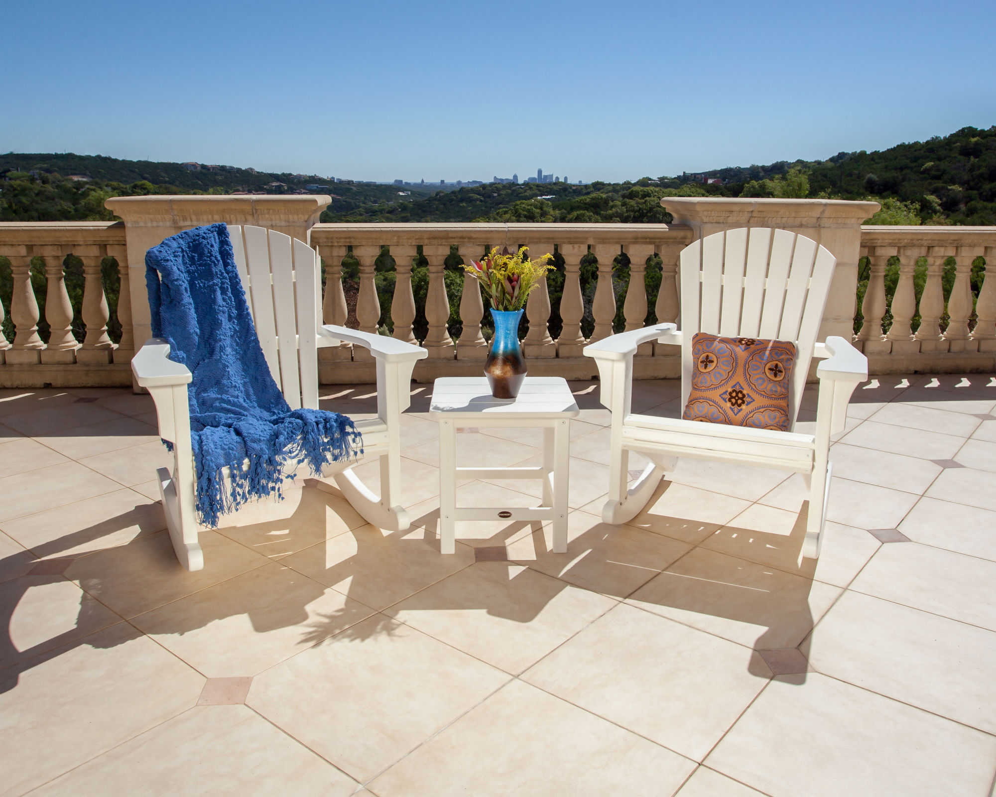 polywood seashell rocking chair