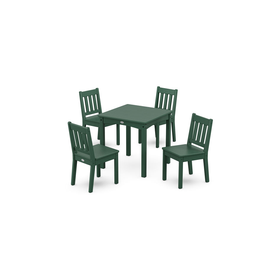 POLYWOOD Vineyard Kids 5-Piece Dining Set in Green