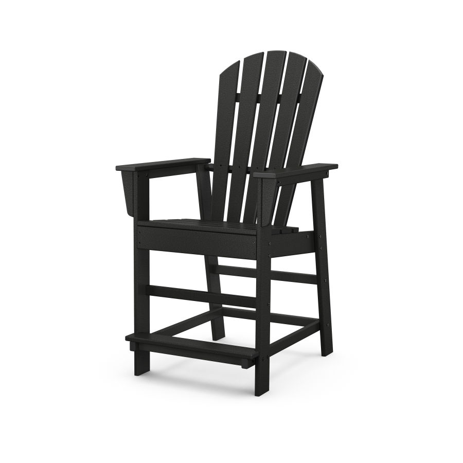 POLYWOOD South Beach Counter Chair in Black