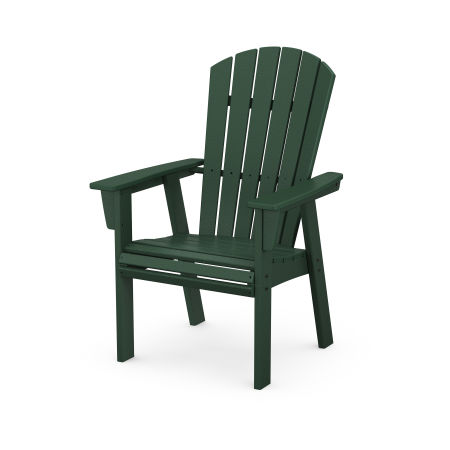 Nautical Curveback Upright Adirondack Chair in Green