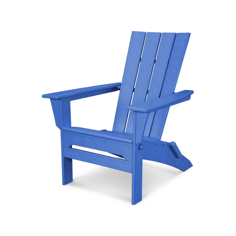 POLYWOOD Quattro Folding Adirondack in Pacific Blue