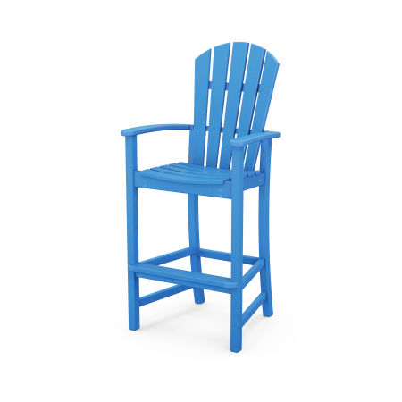 POLYWOOD Palm Coast Bar Chair in Pacific Blue