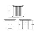 Thumbnail for Nautical 37" Dining Table