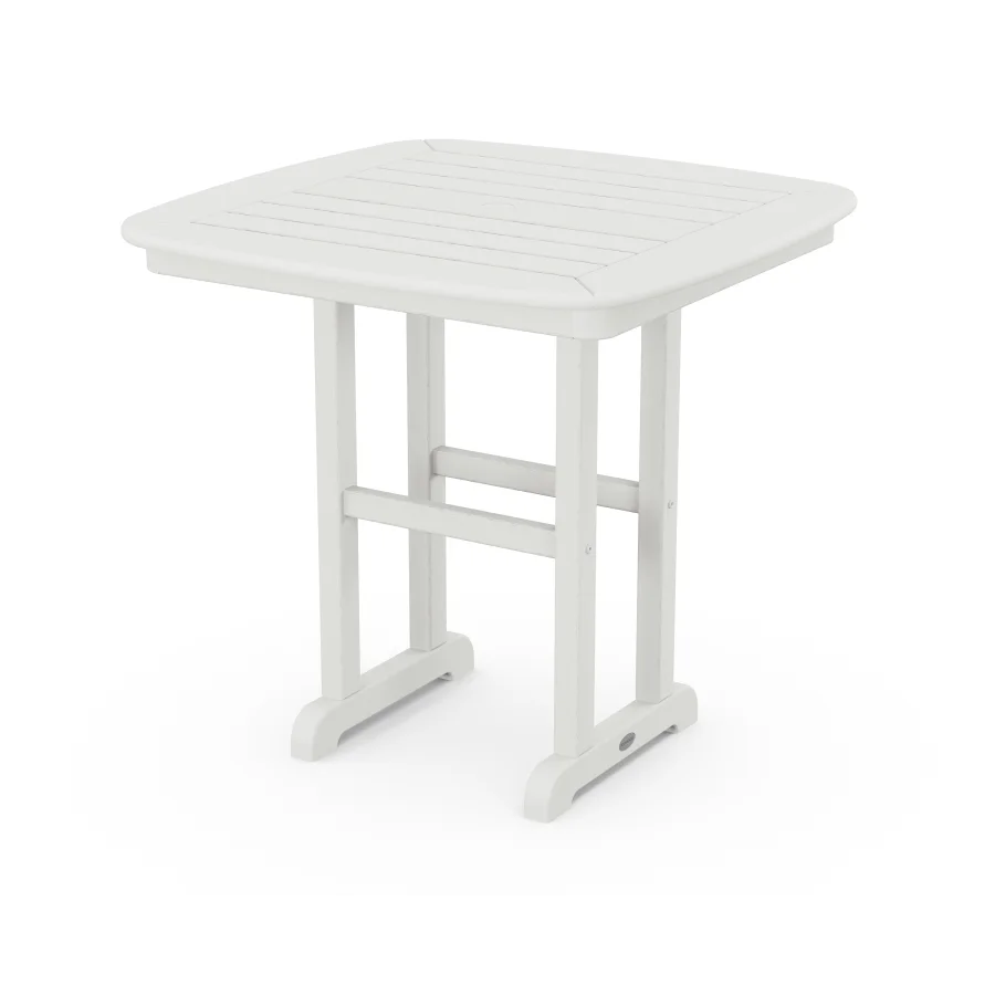 POLYWOOD Nautical 31" Dining Table in Vintage White