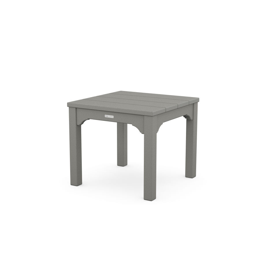 POLYWOOD Chinoiserie End Table in Slate Grey