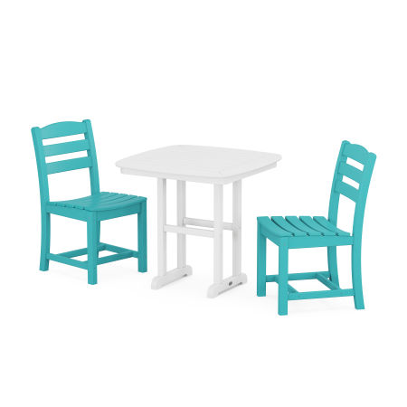 La Casa Café Side Chair 3-Piece Dining Set in Aruba