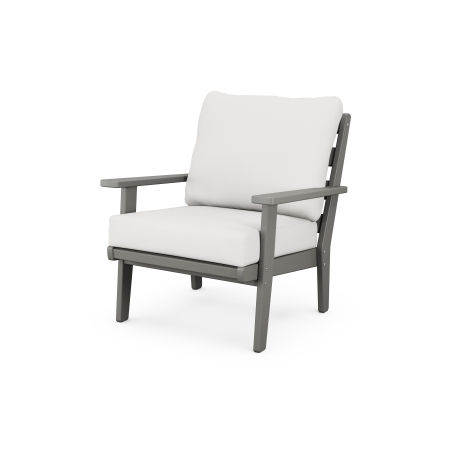 Grant Park Deep Seating Chair in Slate Grey / Natural Linen