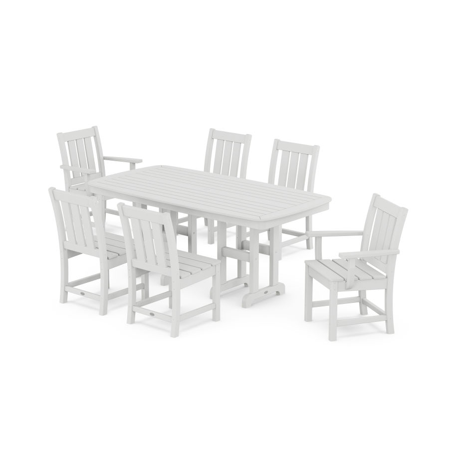 POLYWOOD Oxford 7-Piece Dining Set in White