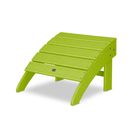 POLYWOOD Palm Coast Ottoman in Lime