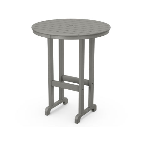 POLYWOOD 36" Round Farmhouse Bar Table