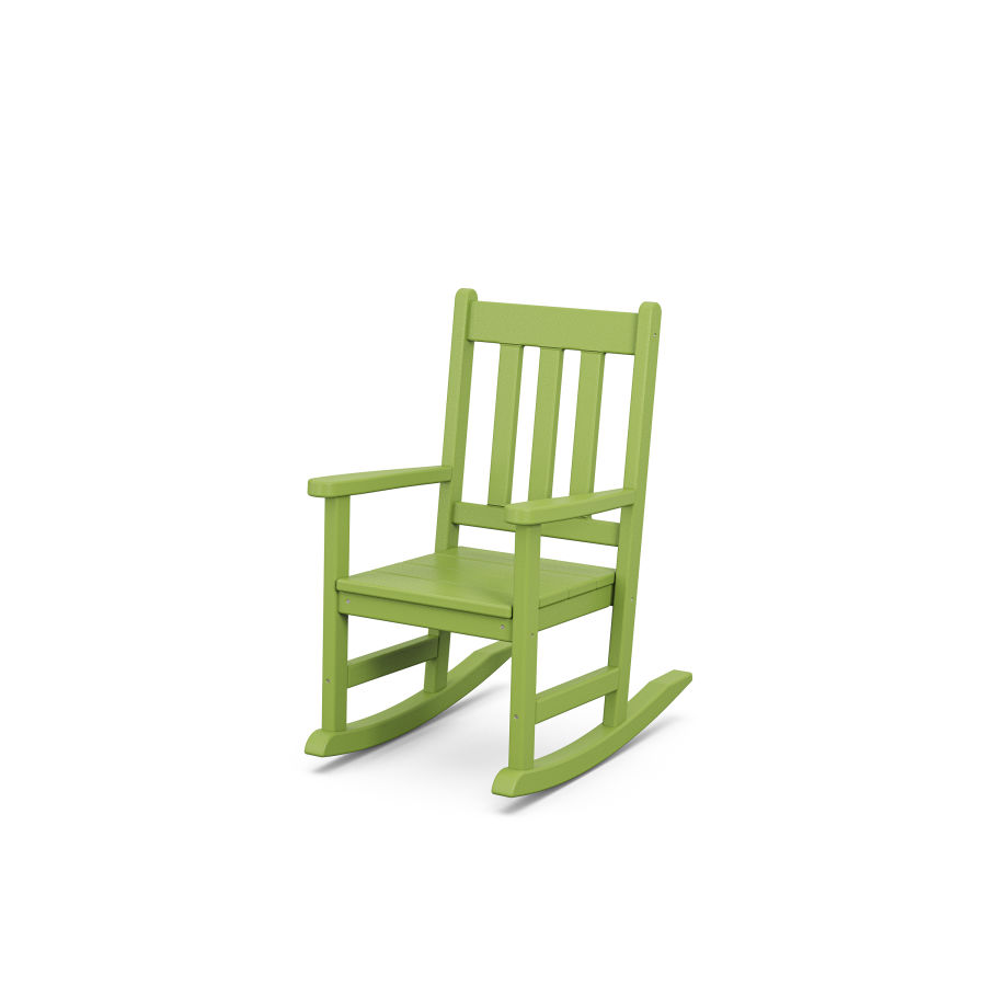 POLYWOOD Kids Vineyard Rocking Chair in Lime