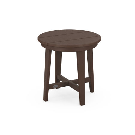 Newport 19" Round End Table in Mahogany