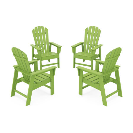 4-Piece South Beach Casual Chair Conversation Set in Lime