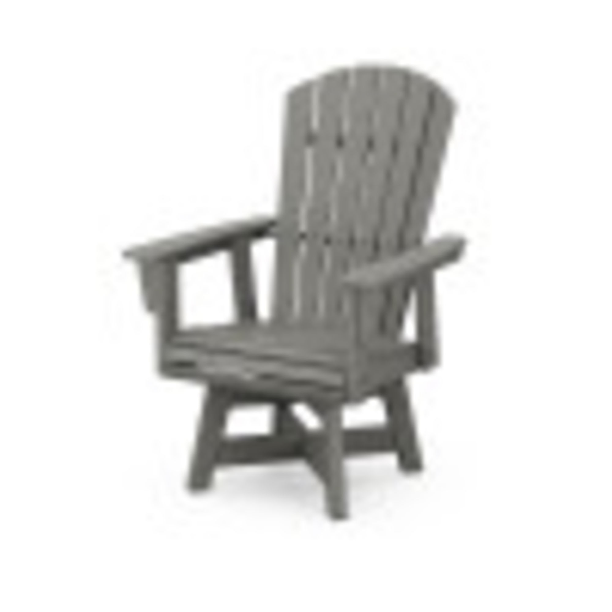 POLYWOOD® Nautical Curveback Adirondack Swivel Dining Chair ADDSV610
