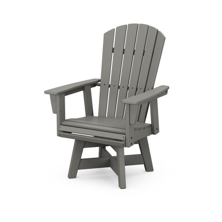 Nautical Adirondack Swivel Dining Chair in Slate Grey