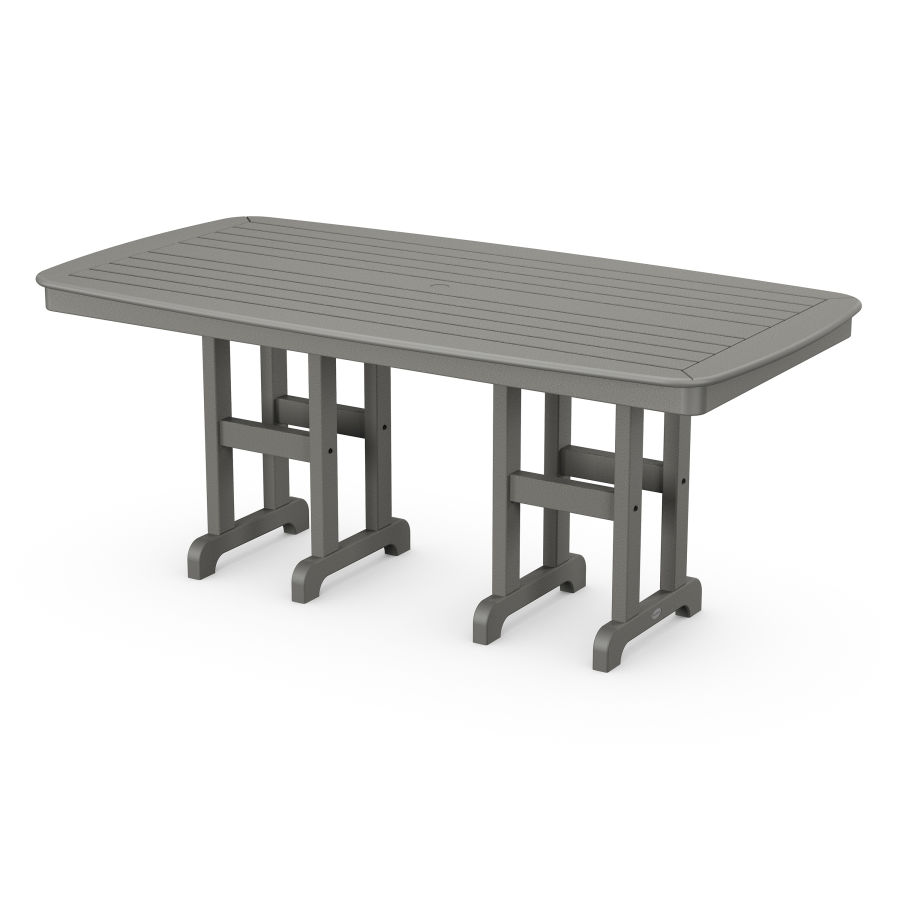 POLYWOOD Nautical 37" x 72" Dining Table in Slate Grey
