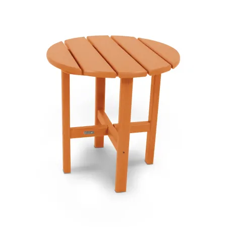 POLYWOOD 18" Round Side Table by Ivy Terrace™ in Tangerine