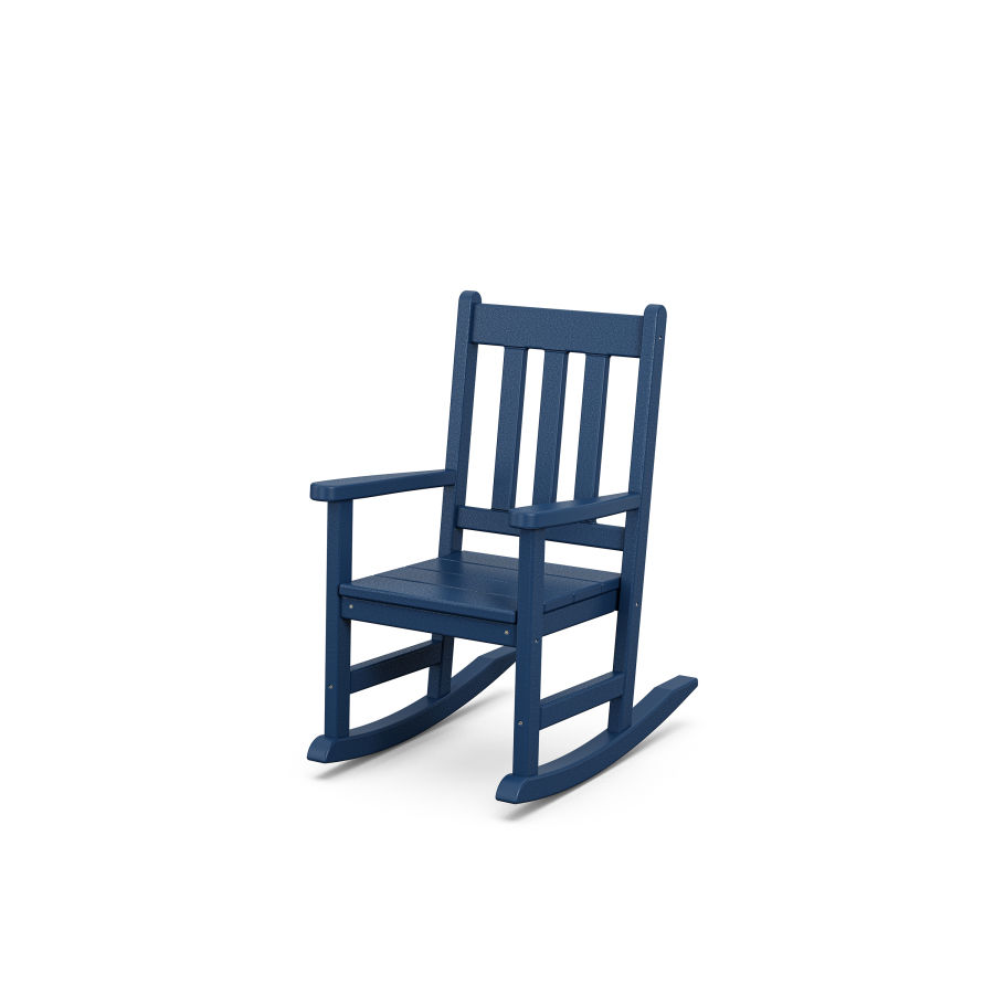 POLYWOOD Kids Vineyard Rocking Chair in Navy