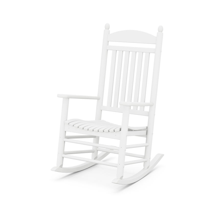 POLYWOOD Jefferson Rocking Chair in White