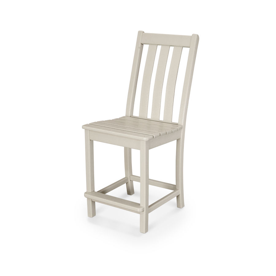 POLYWOOD Vineyard Counter Side Chair in Sand