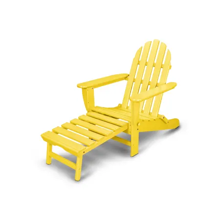 POLYWOOD Classics Ultimate Adirondack Chair in Lemon