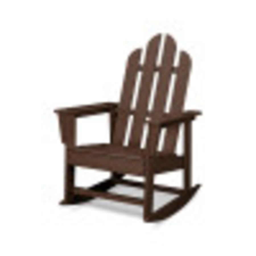 POLYWOOD Long Island Rocking Chair in Mahogany