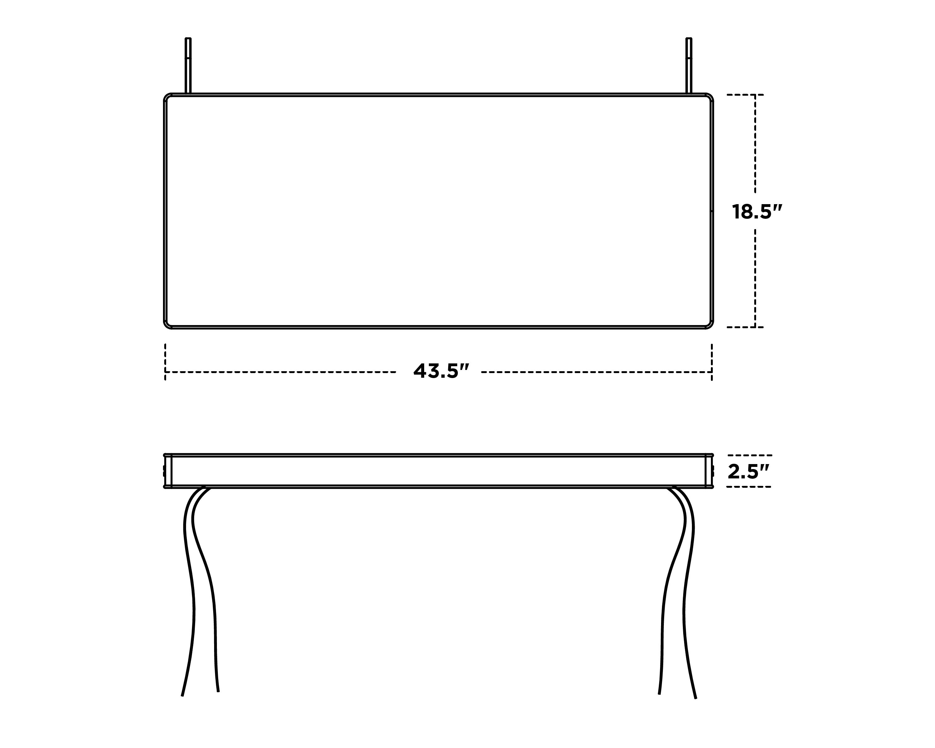 Dimensions for Chinoiserie Bench Seat Cushion