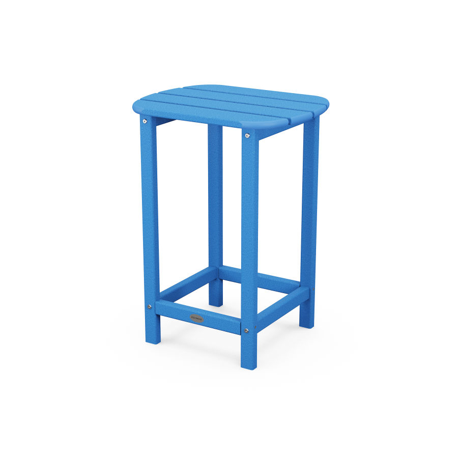 POLYWOOD 26" Counter Side Table in Pacific Blue