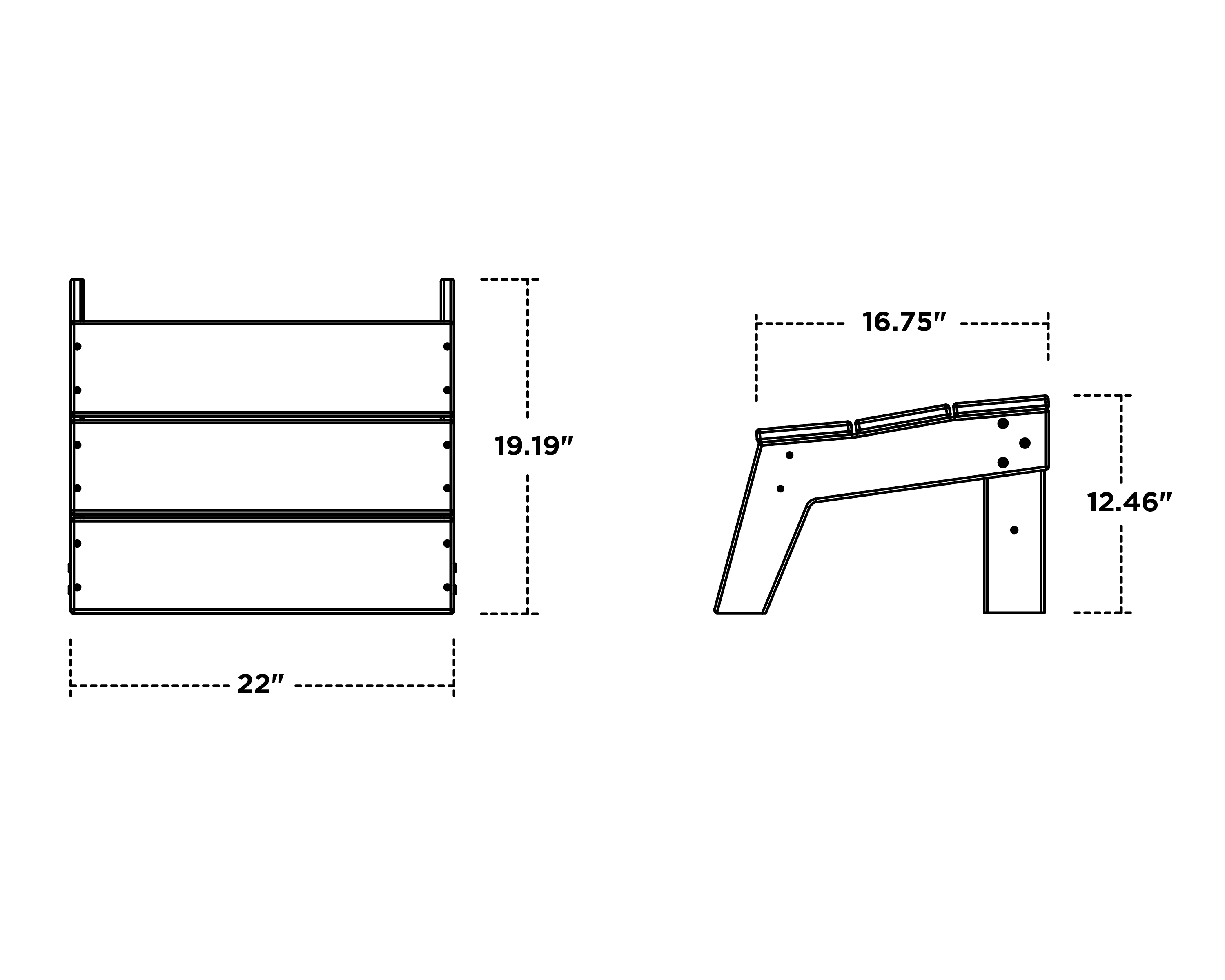 Dimensions for Modern Studio Oversized Ottoman