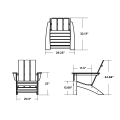Thumbnail for Modern Adirondack Chair