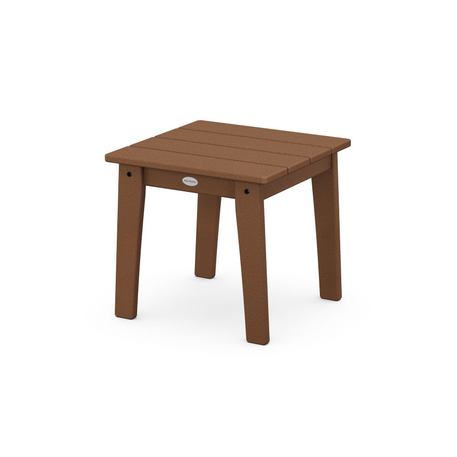 POLYWOOD Lakeside End Table in Teak