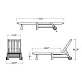 Thumbnail for Vineyard Chaise with Wheels